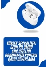 Bluetooth Kulaklık Kulak İçi Silikonlu Stereo Yüksek Ses Kaliteli Dokunmatik