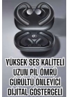 Bluetooth Kulaklık Oyuncu Kulaklığı Küpe Görünümlü Dijital Göstergeli