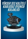 Bluetooth Kulaklık Oyuncu Kulaklığı RGB Işıklı Oyunlarda Düşük Gecikme