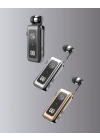 Bluetooth 5.2 Kablolu Makaralı Kulaklık | Dijital Ekran ve Titreşimli Bildirim