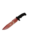 Bora Ayyıldız Mf011 Rd Kırmızı Av Bıçağı 31cm - Testere Detaylı Bıçak, Kılıflı, Plastik Sap