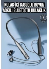 Boyun Askılı Bluetooth Kulaklık Uzun Şarj Süreli Dijital Göstergeli Kablolu