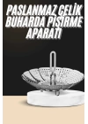 Buharda Pişirme Haşlama Aparatı Açılır Kapanır Paslanmaz Çelik Sebze Haşlama