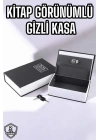 Büyük Boy Anahtarlı Kitap Görünümlü Gizli Kasa Çelik Kasa Altın Kasası