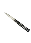 Çakı Metal Siyah 22,5 Cm Yarı Otomatik , Kemerlikli