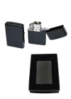 Çakmak Parlak Siyah Zippo Benzinli Çakmak Cep Boy Doldurulabilir