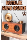 Çalar Radyo Müzik Kutusu Nostaljik Hoparlör Speaker