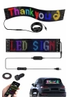 Cama Yapışan En Büyük Boy 16X96 Telefon Kontrollü Led Ekran Digital Araba Yazısı