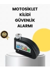 Çelik Gövdeli Alarm Disk Kilidi Motosiklet ve Bisiklet İçin Güvenlik