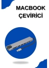 Çevirici Dönüştürücü Adaptör Macbook 3 In 1 Type-C To Hdmı USB 3.0