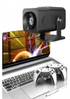 Çift Kollu Game Box Projeksiyon Cihazı Kumandalı Android Tv Dahili Hoparlör