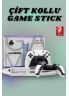 Çift Oyun Kollu 4K HD Ekran Nostaljik 20.000 Oyunlu Beyaz Game Stick