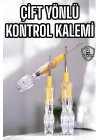 Çift Taraflı Elektrik Kontrol Kalemi Şeffaf Tornavida