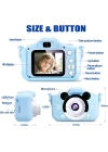 Çocuk Dijital Fotoğraf Makinası 20 Mp Video Kaydedici 2.0 İnç Çift Kameralı