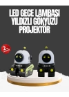Çocuk Odası İçin Müzikli ve Işıklı Robot Projektör