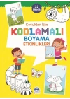 Çocuklar İçin Kodlamalı Boyama Etkinlikleri - Sarı - 32 Etkinlik