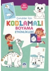 Çocuklar İçin Kodlamalı Boyama Etkinlikleri - Yeşil - 32 Etkinlik