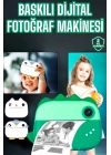 Çocuklar İçin Özel Fotoğraf Makinesi Printer Kamera Taşınabilir HD