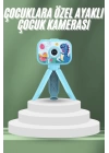 Çocuklara Özel Ayaklı Mini Fotoğraf Makinesi Dijital LCD Ekran
