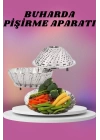 Çok Amaçlı Buharda Sebze Pişirme Haşlama Aparatı Katlanabilir Sebze Sağlıklı Pişirme Aparatı