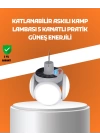 Çok Amaçlı Katlanabilir Güneş Enerjili Kamp Lambası – Masa Üstü ve Asılabilir Kullanım