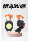 Çok İşlevli Acil Durum Işığı USB Şarjlı Cep Feneri 7 Farklı Mod