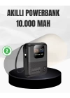 Çoklu Cihaz Destekli 10000 mAh Powerbank Akıllı Ekranlı Taşınabilir Şarj Aleti