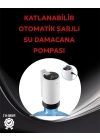 Damacana Üstü Akıllı Su Pompası | 3 Damacana Kullanım | 4W Güç | Micro USB Şarjlı | Katlanabilir & Taşınabilir