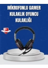 Dayanıklı Kablolu Oyun Kulaklığı – Yumuşak Pedli Mikrofonlu Model