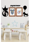 DECO103 Supermen Dekoratif Duvar Süsü Tablo Aksesuar Ahşap Tasarım Hediye Pano Sticker Seti