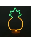 Dekoratif Ananaslı Neon Led Masa Ve Gece ası Hediyelik a