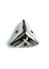 Dekoratif, Kutu, Sandık Köşesi - 35x22 Mm, Küçük, Nikel, 100 Adet