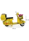 Dekoratif Metal Scooter Sepetli