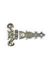 Dekoratif, Sac Tek Kuyruklu Menteşe - 40x68 Mm, Küçük, Nikel, 100 Adet