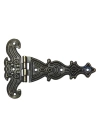 Dekoratif, Sac Tek Kuyruklu Menteşe - 69x102 Mm, Büyük, Antik, 1 Adet