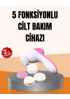Derin Temizleme ve Masaj İçin 5 Başlıklı Yüz Cilt Bakım Aleti