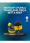 Derinlemesine Temizlik İçin Dayanıklı Kıllı Matkap Fırçası Başlığı