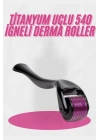 Dermaroller Titanyum 540 Iğneli 1 Mm Saç Kaş Sakal Serum Kullanıma Uygun