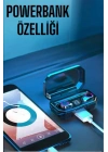 Dijital Göstergeli Bluetooth Bağlantılı Kulaklık Dokunmatik Kontrol