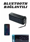 Dijital Göstergeli Bluetooth Hoparlör Speaker Taşınabilir Kancalı Saat Göstergeli