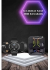 Dijital Göstergeli Bluetooth Kulaklık ve Bildirim Görebilen Akıllı Saat Alarm ve Titreşim