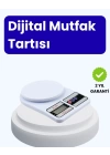 Dijital Mutfak Terazisi 10kg Kapasiteli 1g Hassasiyetli
