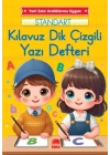 Dik Temel Harflerle Standart Renkli Kareli Yazı Defteri