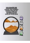 Döndürülebilir Dinamik Kum Tablosu – Stres Giderici, Yüksek Kaliteli Cam ve Doğal Kum ile Sanatsal Masa Dekoru