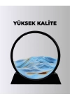 Döndürülebilir Dinamik Kum Tablosu – Stres Giderici, Yüksek Kaliteli Cam ve Doğal Kum ile Sanatsal Masa Dekoru