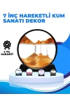 Döndürülebilir Dinamik Kum Tablosu – Stres Giderici, Yüksek Kaliteli Cam ve Doğal Kum ile Sanatsal Masa Dekoru