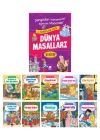 Dünya Masallar Seti 1.ve 2. Sınıflar İçin Eğik El Yazılı - (10 Kitap Takım Büyük Boy)