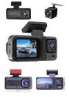 DVR Araç İçi Kamera Ön ve İç Kamera 2 İnç Ekranlı Çift Kamera
