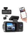 DVR Araç İçi Kamera Ön ve İç Kamera 2 İnç Ekranlı Çift Kamera