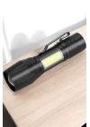 El Feneri Led USB Şarjlı Zoom Mini Led Işık Acil Durum Feneri